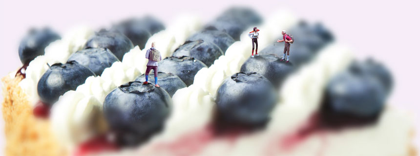 Mcake蓝莓轻乳拿破仑蛋糕